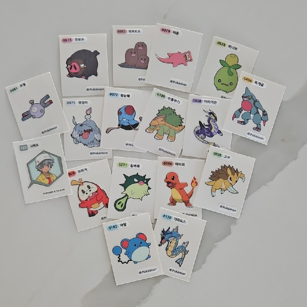 Pokémon Bread Sticker Set